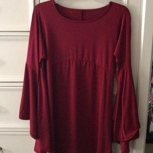 Red silk dress or top